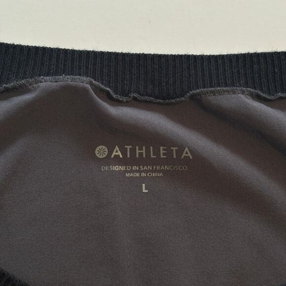 Athleta Vintage Rincon Tie Waist Dress Womens Large Black Y2K Performance Mini - Picture 6 of 11